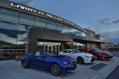 Lexus salt lake city - Larry H. Miller Lexus Murray sells and services LEXUS vehicles in the greater Murray UT area. Skip to main content Larry H. Miller Lexus Murray. Sales: (801) 826-4362; Service: (801) 826-4363; Parts: (801) 826-4366; 5686 South State Street Directions Murray, UT 84107. Reserve Now Shop Vehicles New Inventory.